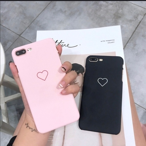 Accessories - 2/$20 iPhone Matte Heart Case Multiple Sizes